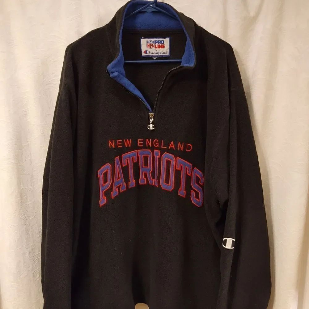 Vintage New England Patriots Fleece Pullover XXL